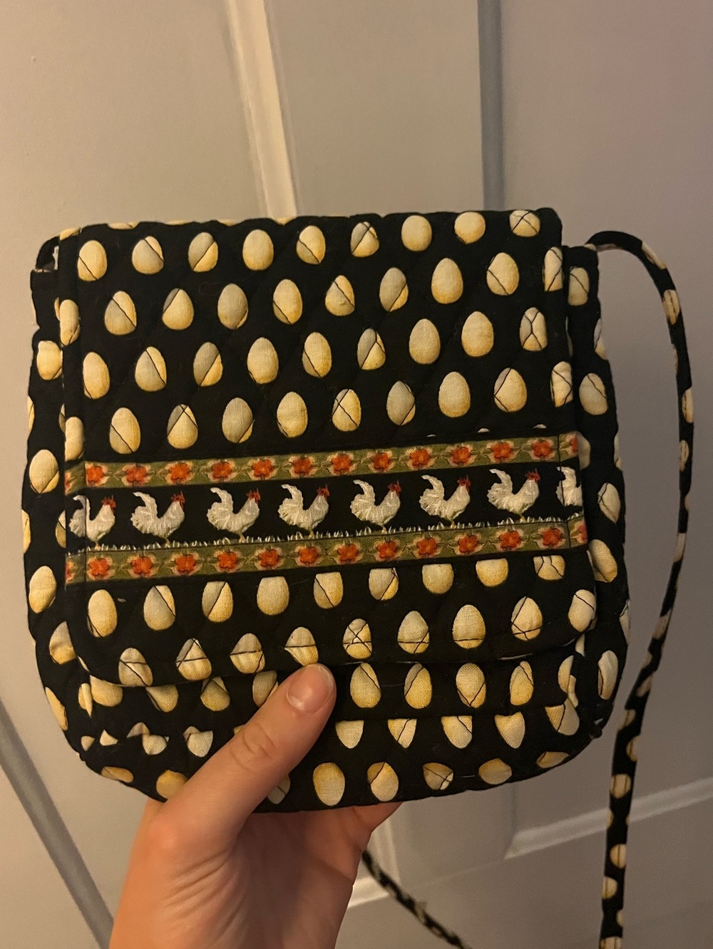 vera bradley chanticleer crossbody bag